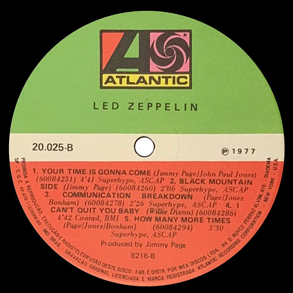 LP <br>Led Zeppelin <br>Brazil (20.025) #3 - Image 4