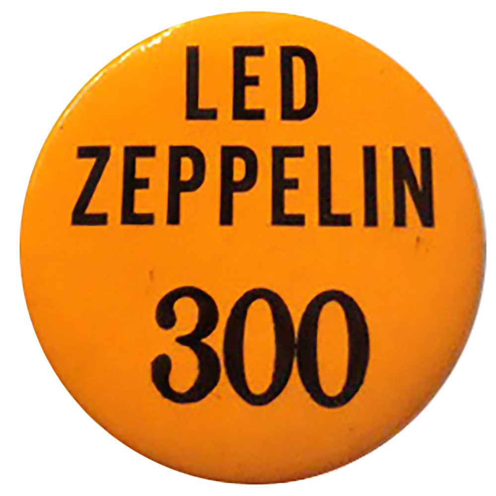 Concert Pass <br>1975 <br>Pin, Orange