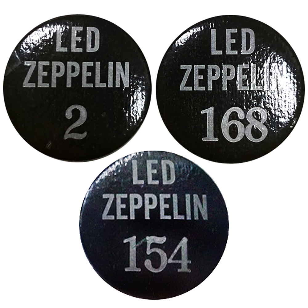 Concert Pass <br>1975 <br>Pin, Black