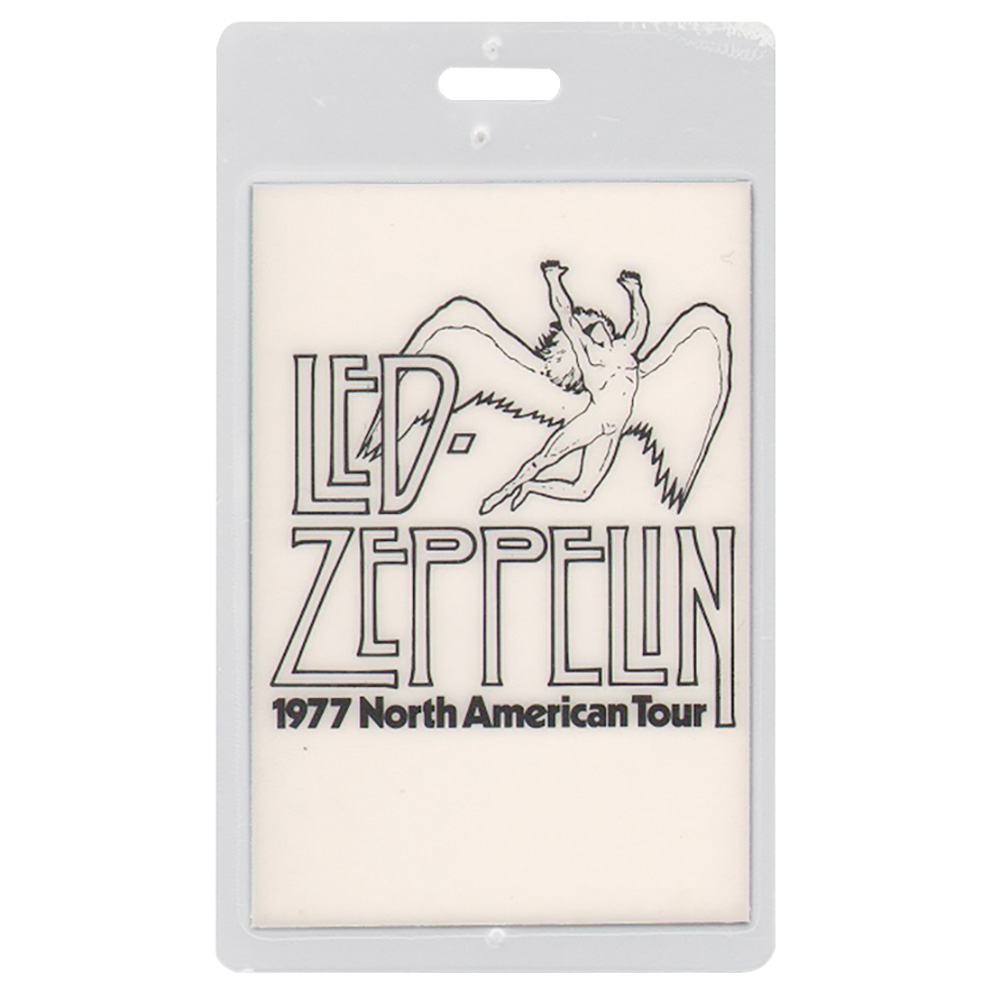 Concert Pass <br>1977 <br>Laminated, White