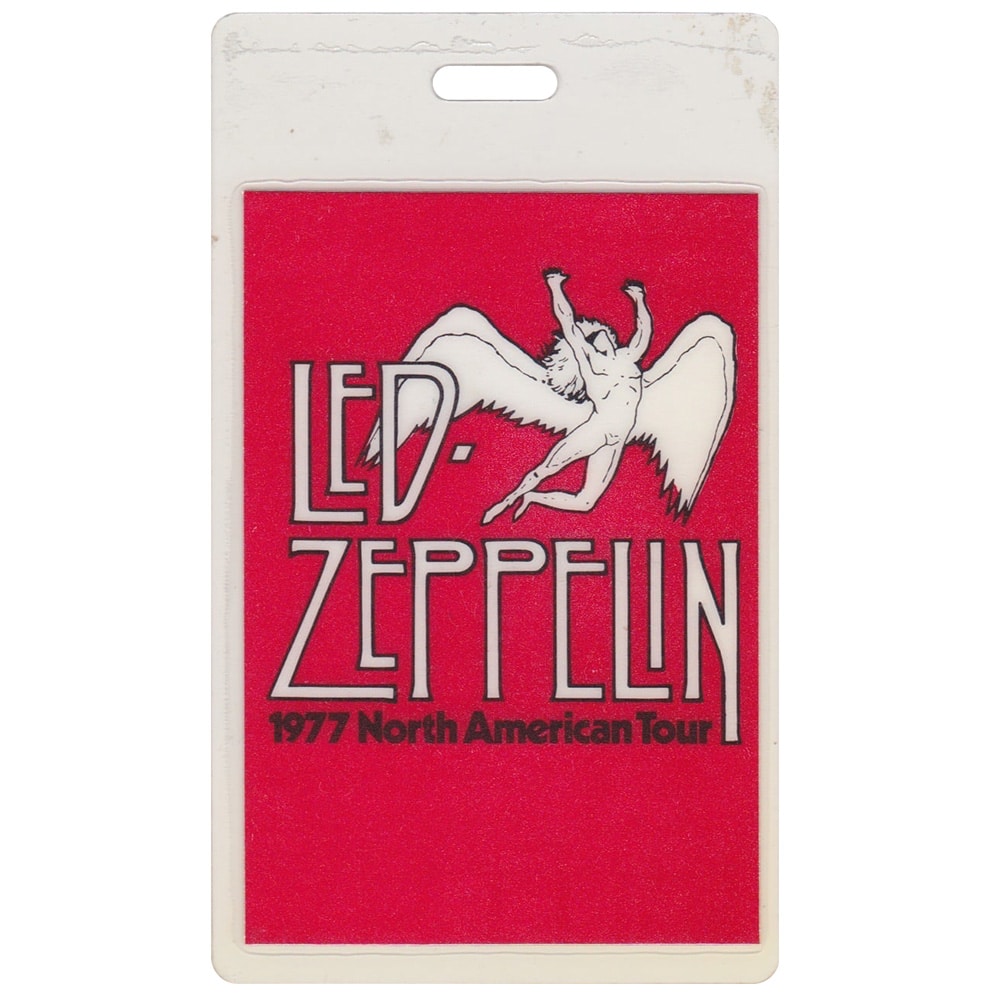 Concert Pass <br>1977 <br>Laminated, Red