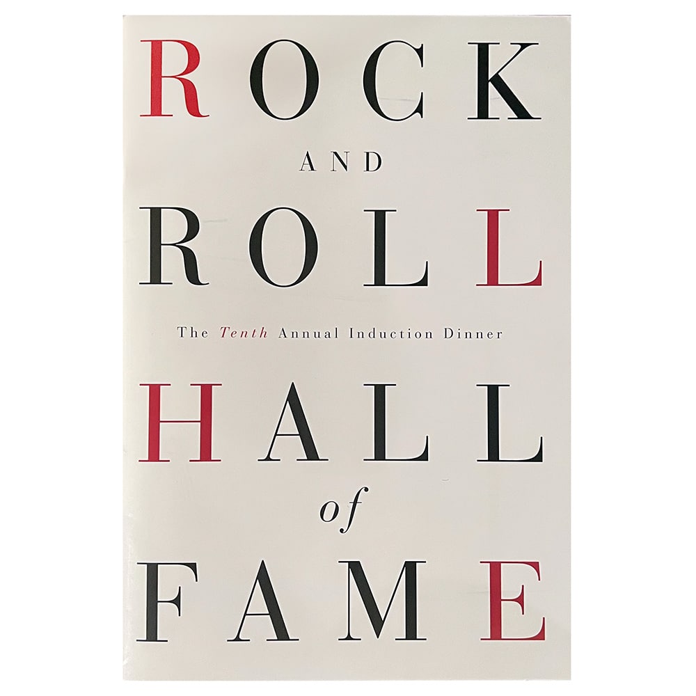 Program <br>1995.01.12 <br>Rock & Roll Hall of Fame, New York, NY