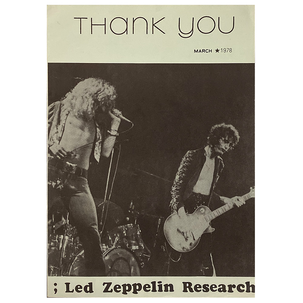 Fanzine <br>Thank You (1978)