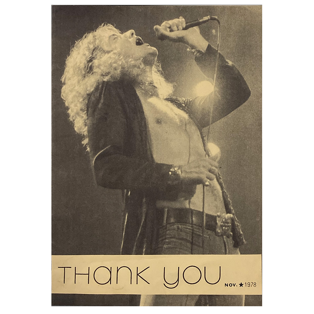 Fanzine <br>Thank You (1978)