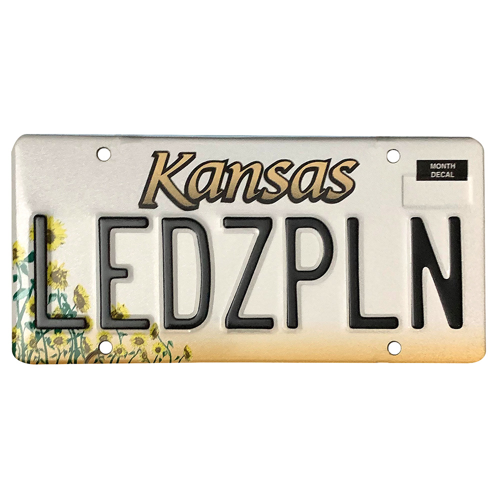 License Plate, Kansas