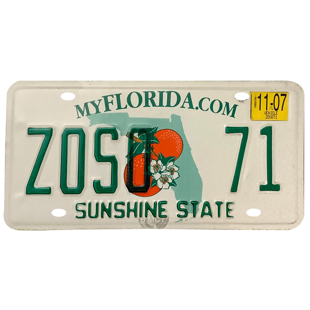 License Plate, Florida