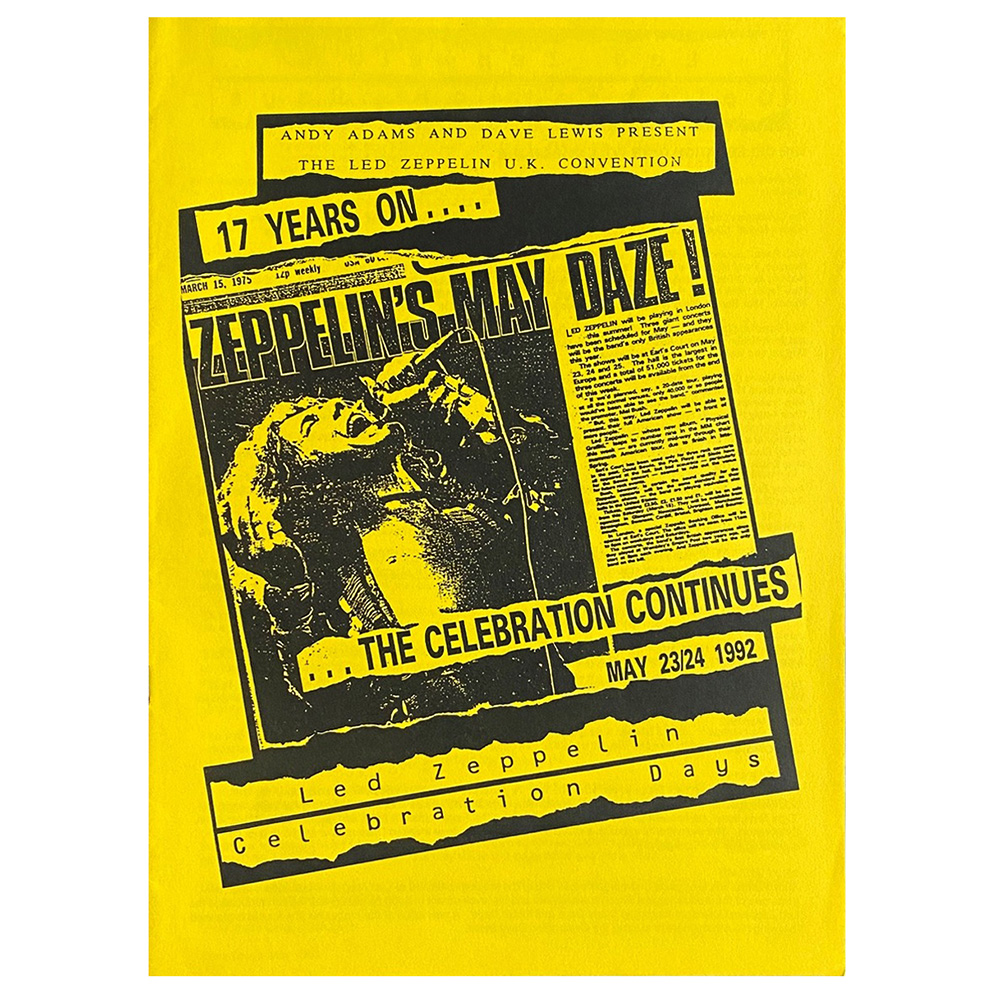 Convention <br>Celebration Day, Program (1992)