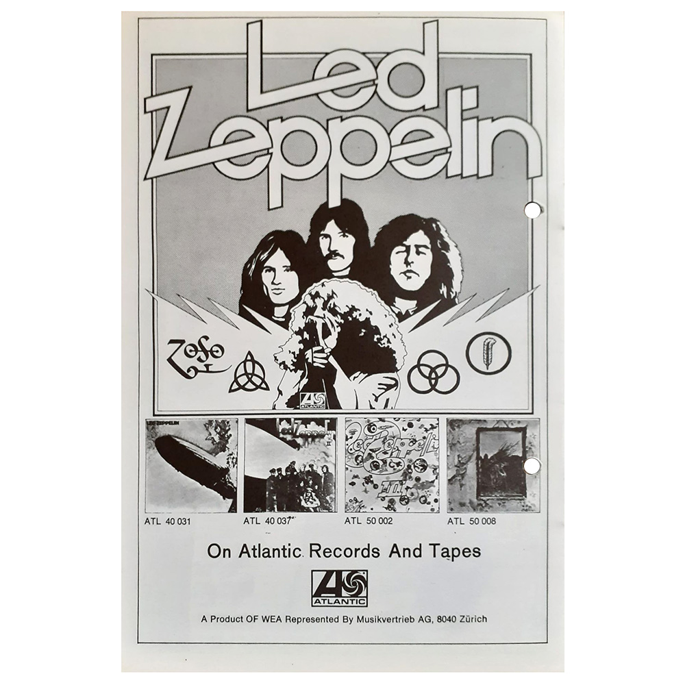 Concert Advertisement <br>1972.10.28 <br>Montreux, CH (Ad) - Image 3