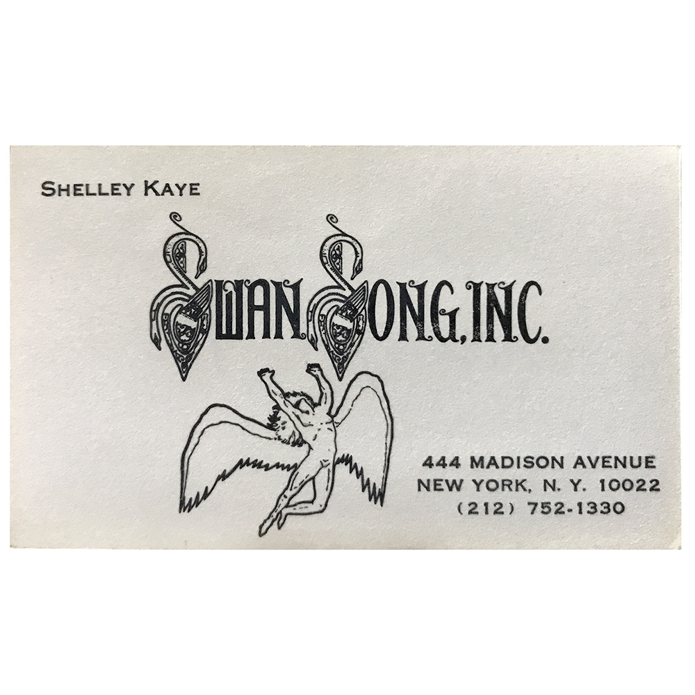 Business Card (1977) <br>Swan Song Inc. (USA)