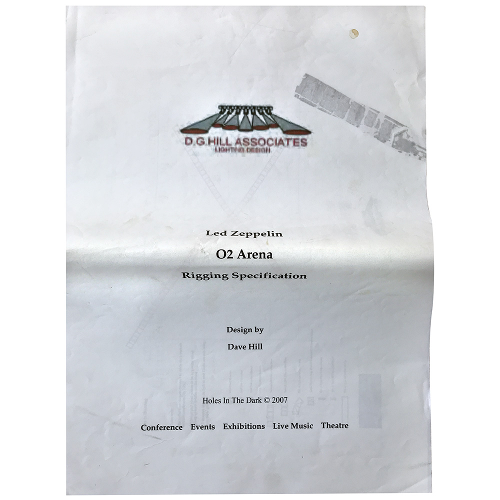 Concert Rarity <br>2007.12.10 <br>London, Rigging Specifications
