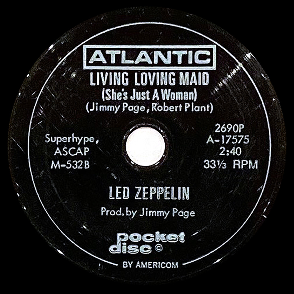 Whole Lotta Love (1969) <br>Pocket Disc, 4" flexidisc (USA) - Image 4