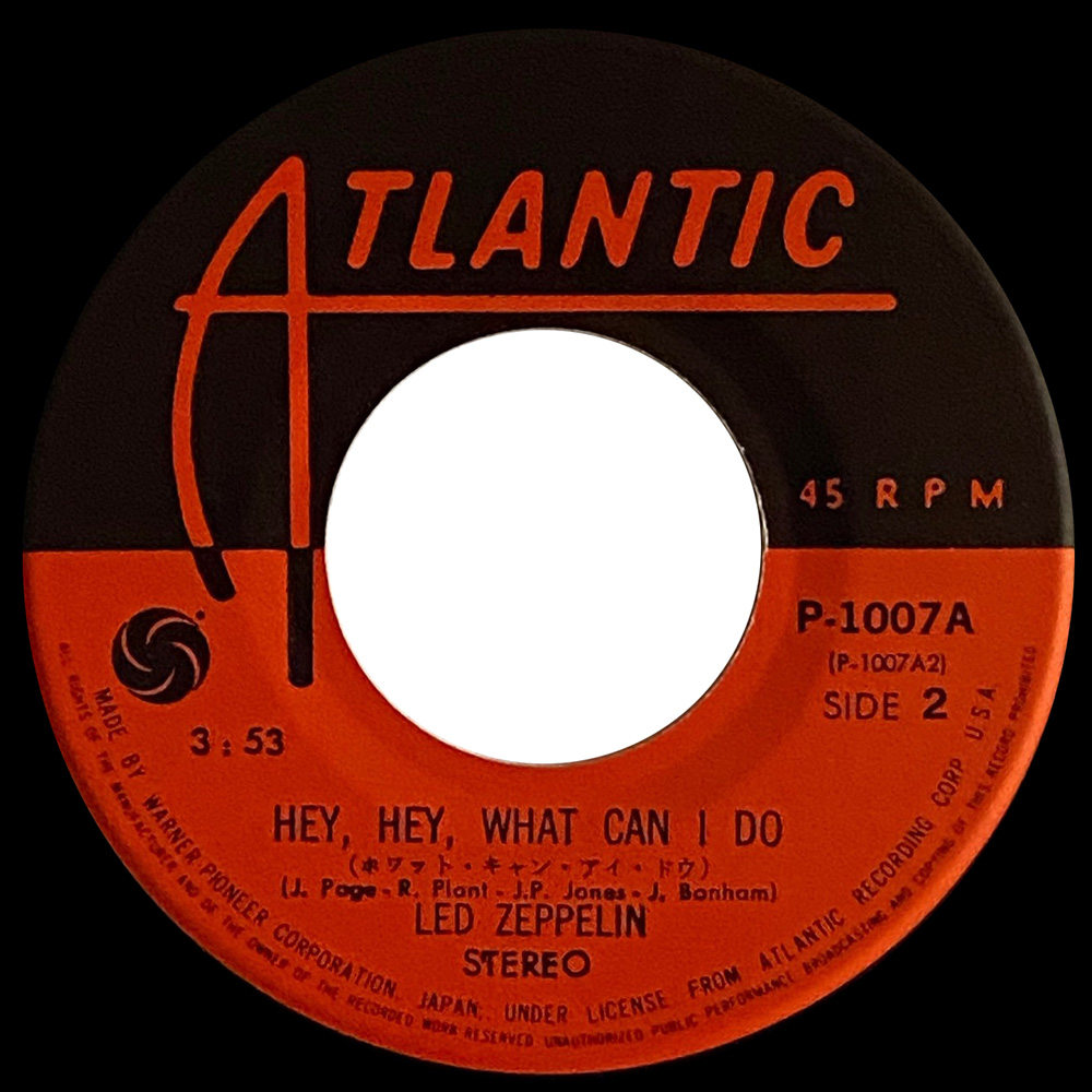 Single <br>Japan (P-1007) <br>Immigrant Song / Hey, Hey What Can I Do (#4) - Image 4