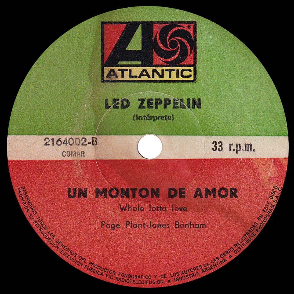 Single <br>Argentina (2164002) <br>Living Loving Maid / Whole Lotta Love (#3) - Image 2