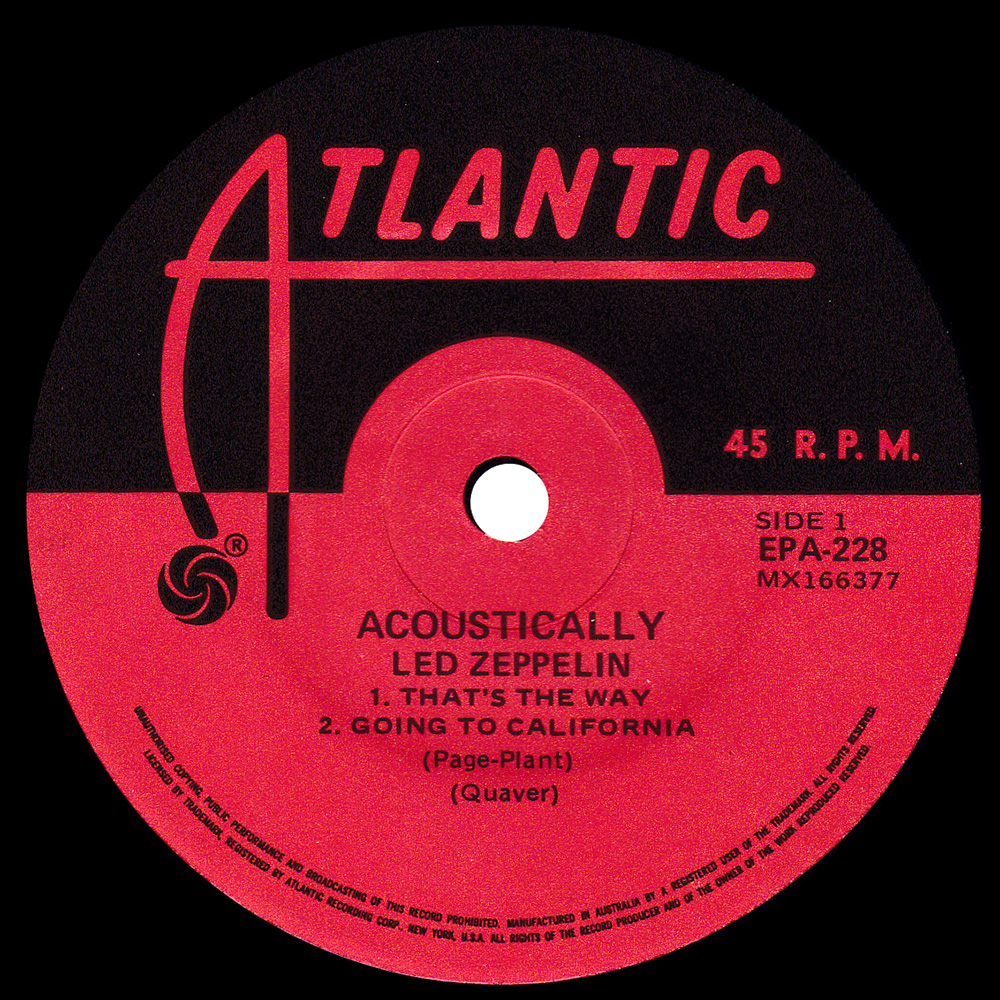 Single <br>Australia (EPA 228) <br>Acoustically (#1) - Image 3