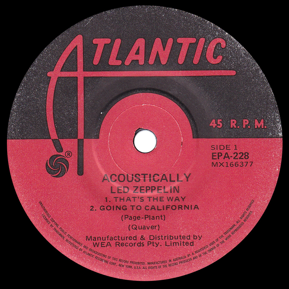 Single <br>Australia (EPA 228) <br>Acoustically (#2) - Image 3