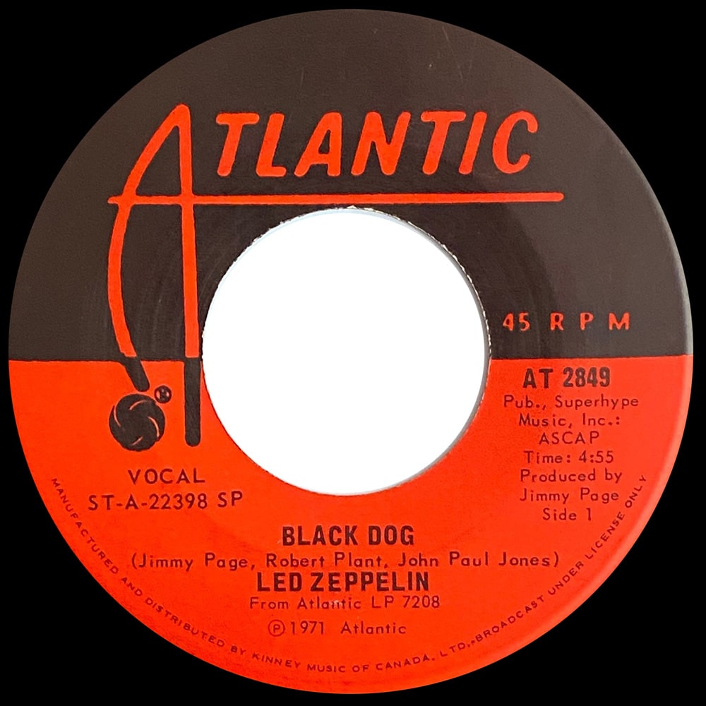 Single <br>Canada (AT-2849) <br>Black Dog / Misty Mountain Hop (#1) - Image 2