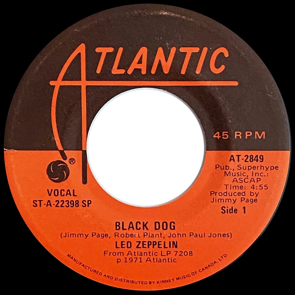 Single <br>Canada (AT-2849) <br>Black Dog / Misty Mountain Hop (#2) - Image 2