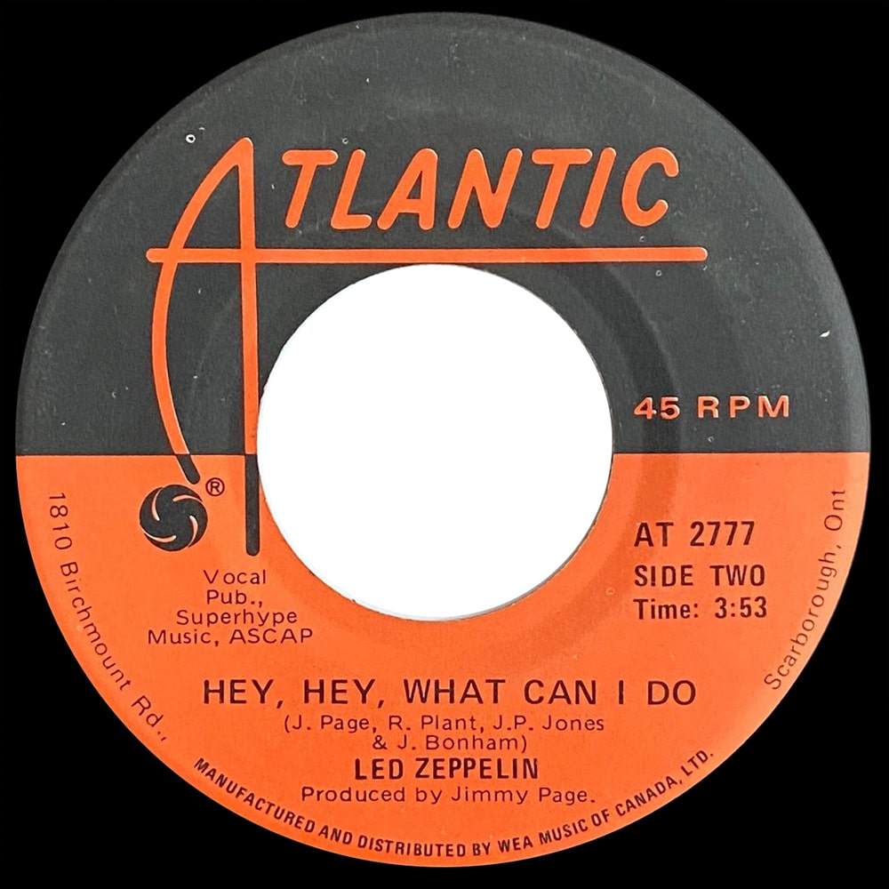 Single <br>Canada (AT 2777) <br>Immigrant Song / Hey, Hey, What Can I Do (#4) - Image 3