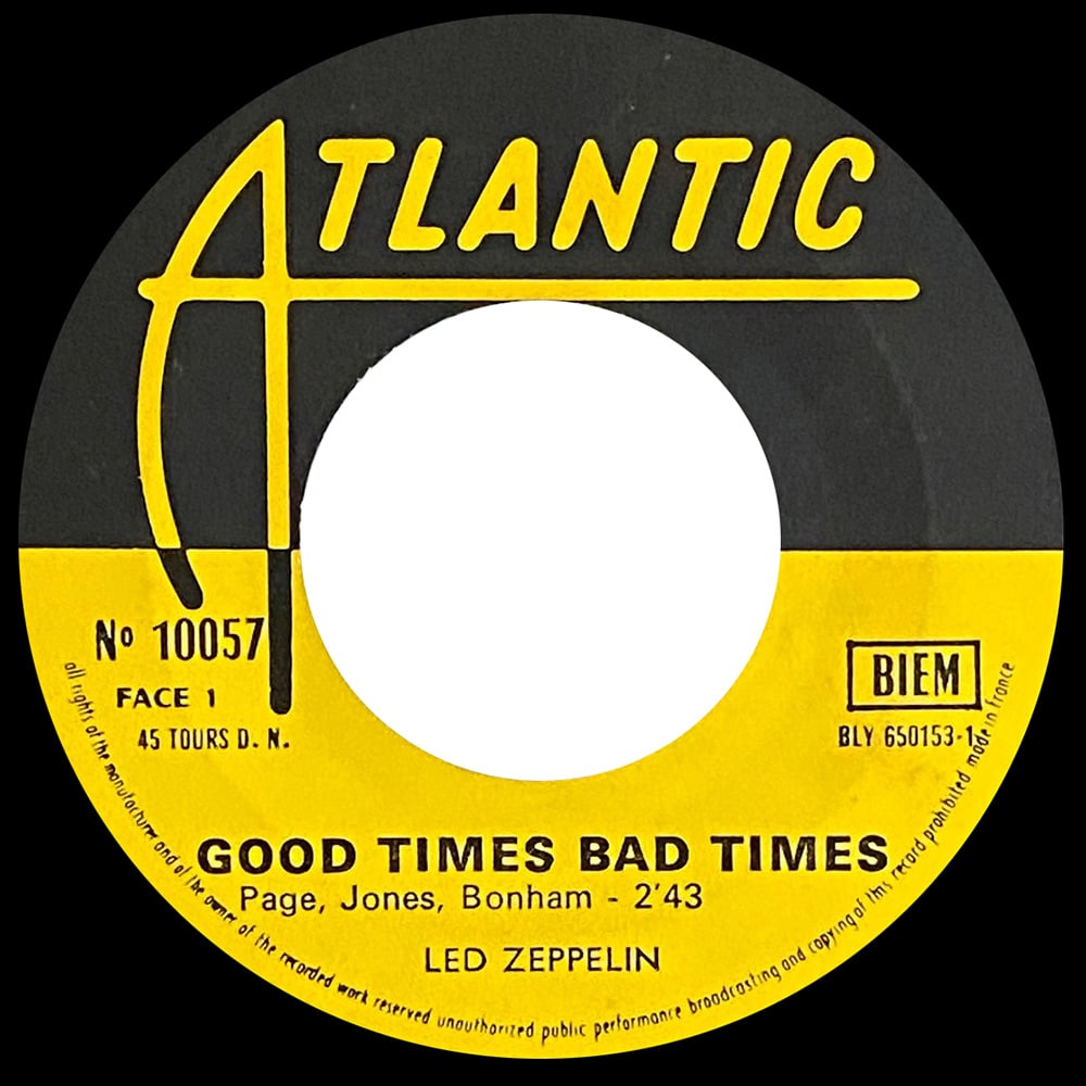 Single <br>France (10057) <br>Good Times Bad Times / Communication Breakdown (#1) - Image 3