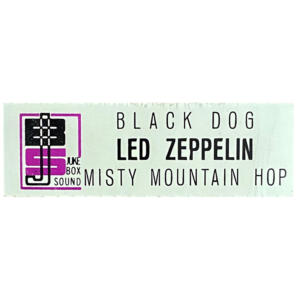 Single <br>Italy (K 10103) <br>Black Dog / Misty Mountain Hop (Promo #2) - Image 4