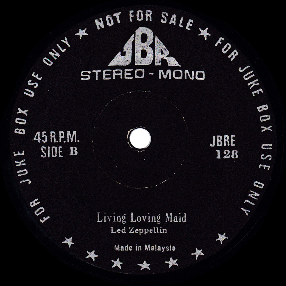 Single <br>Malaysia (JBRE128) <br>Born to Die / Living Loving Maid (Promo)
