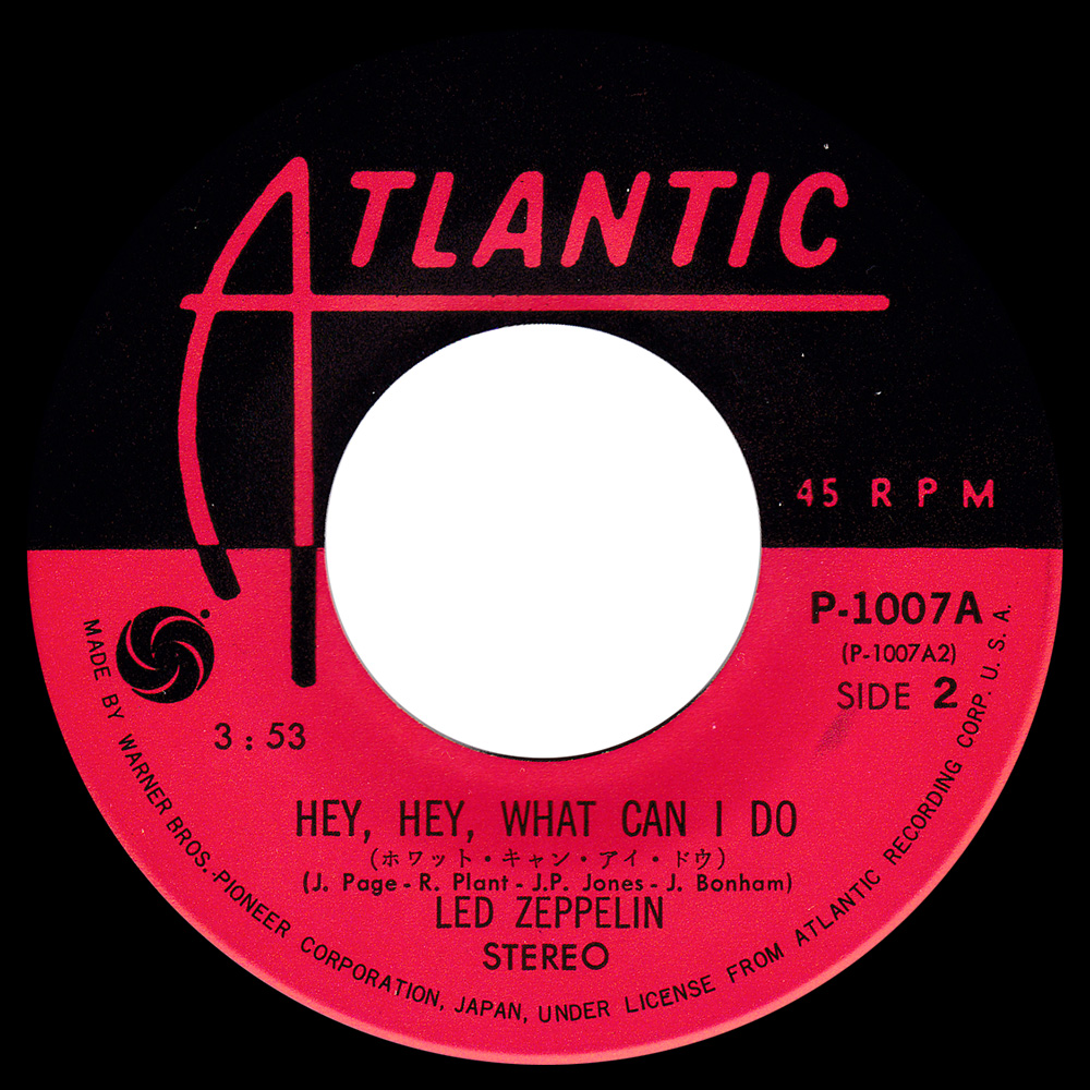 Single <br>Japan (P-1007) <br>Immigrant Song / Hey, Hey What Can I Do (#3) - Image 4