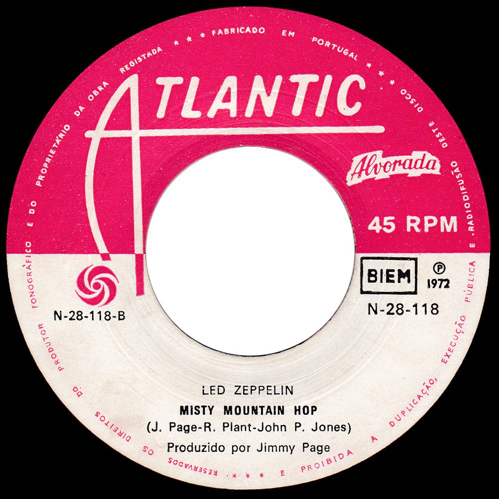 Single <br>Portugal (N-28-118) <br>Black Dog / Misty Mountain Hop (#7) - Image 4