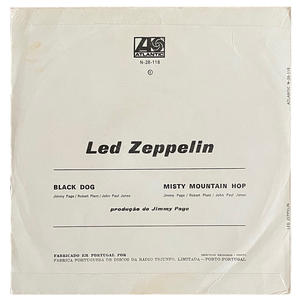 Single <br>Portugal (N-28-118) <br>Black Dog / Misty Mountain Hop (#1) - Image 2