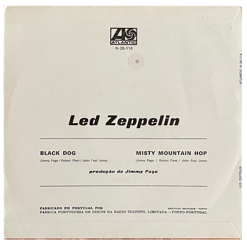 Single <br>Portugal (N-28-118) <br>Black Dog / Misty Mountain Hop (#2) - Image 2
