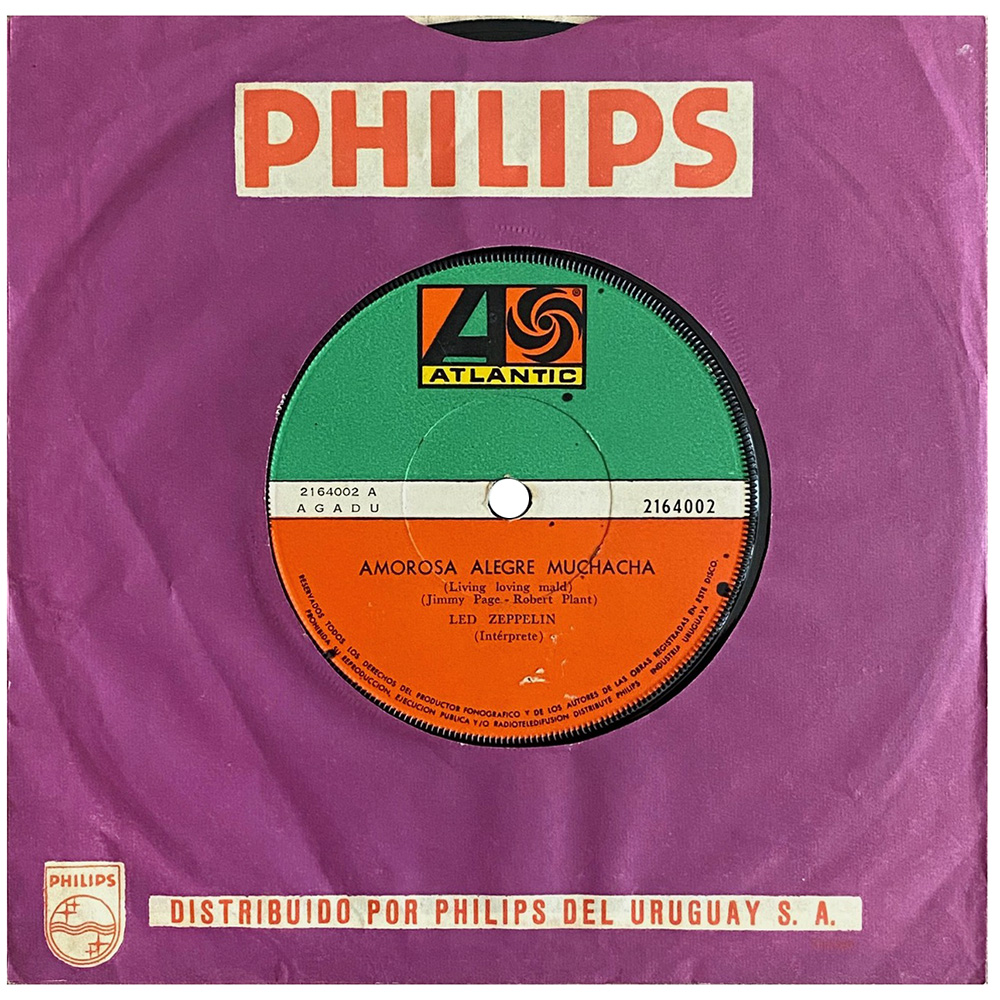 Single <br>Uruguay (2164002) <br>Living Loving Maid / Whole Lotta Love (#1)