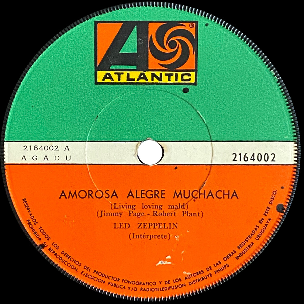 Single <br>Uruguay (2164002) <br>Living Loving Maid / Whole Lotta Love (#1) - Image 3