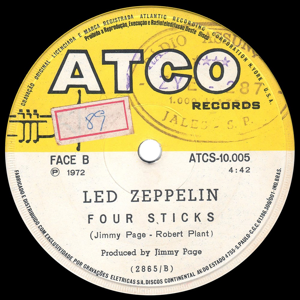 Single <br>Brazil (ATCS-10.005) <br>Rock and Roll / Four Sticks - Image 5