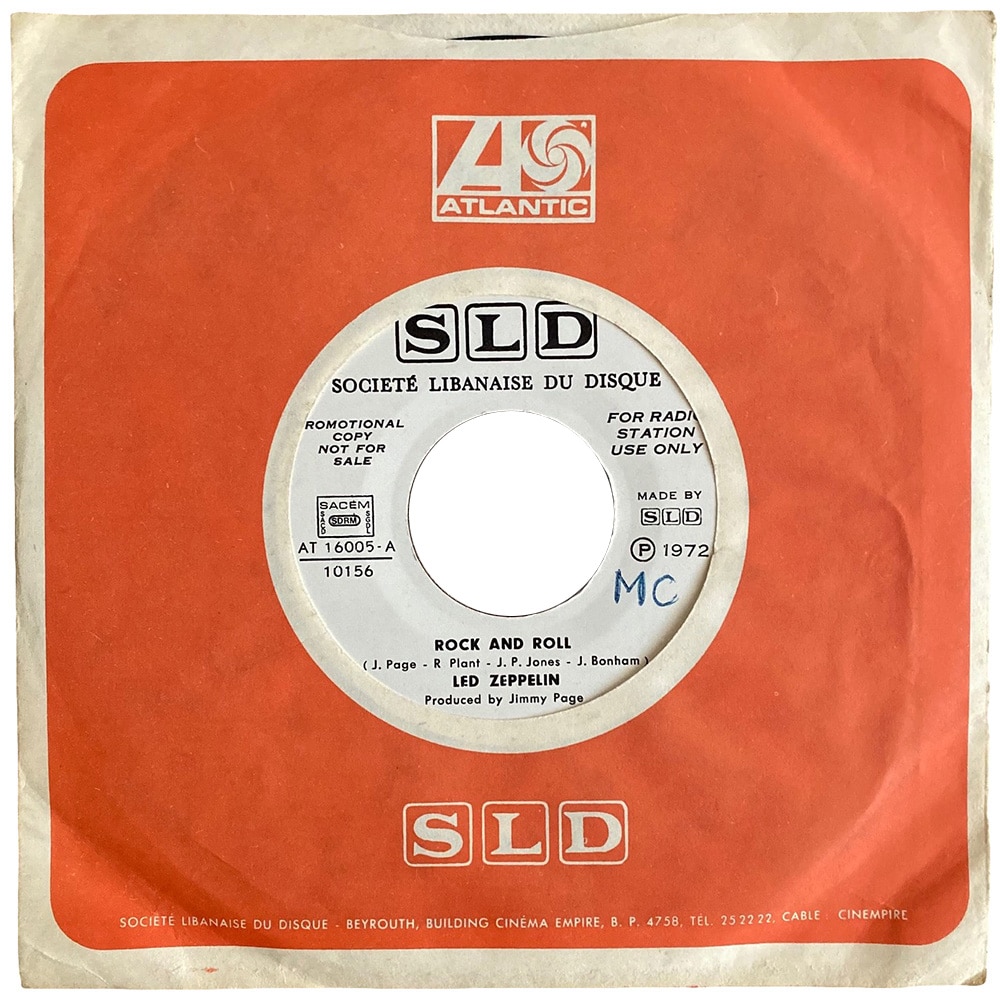Single <br>Lebanon (AT 16005) <br>Rock and Roll / Four Sticks (Promo)