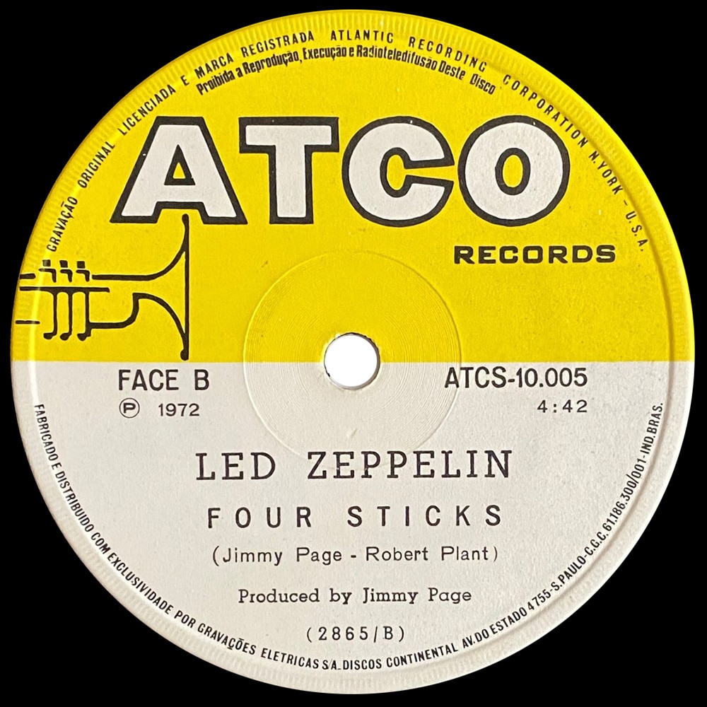 Single <br>Brazil (ATCS-10.005) <br>Rock and Roll / Four Sticks - Image 3