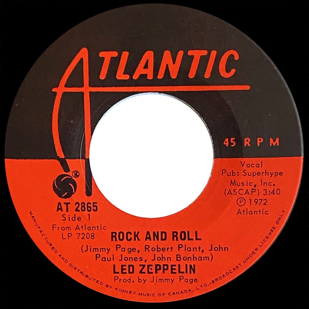 Single <br>Canada (AT 2865) <br>Rock and Roll / Four Sticks (#1) - Image 2