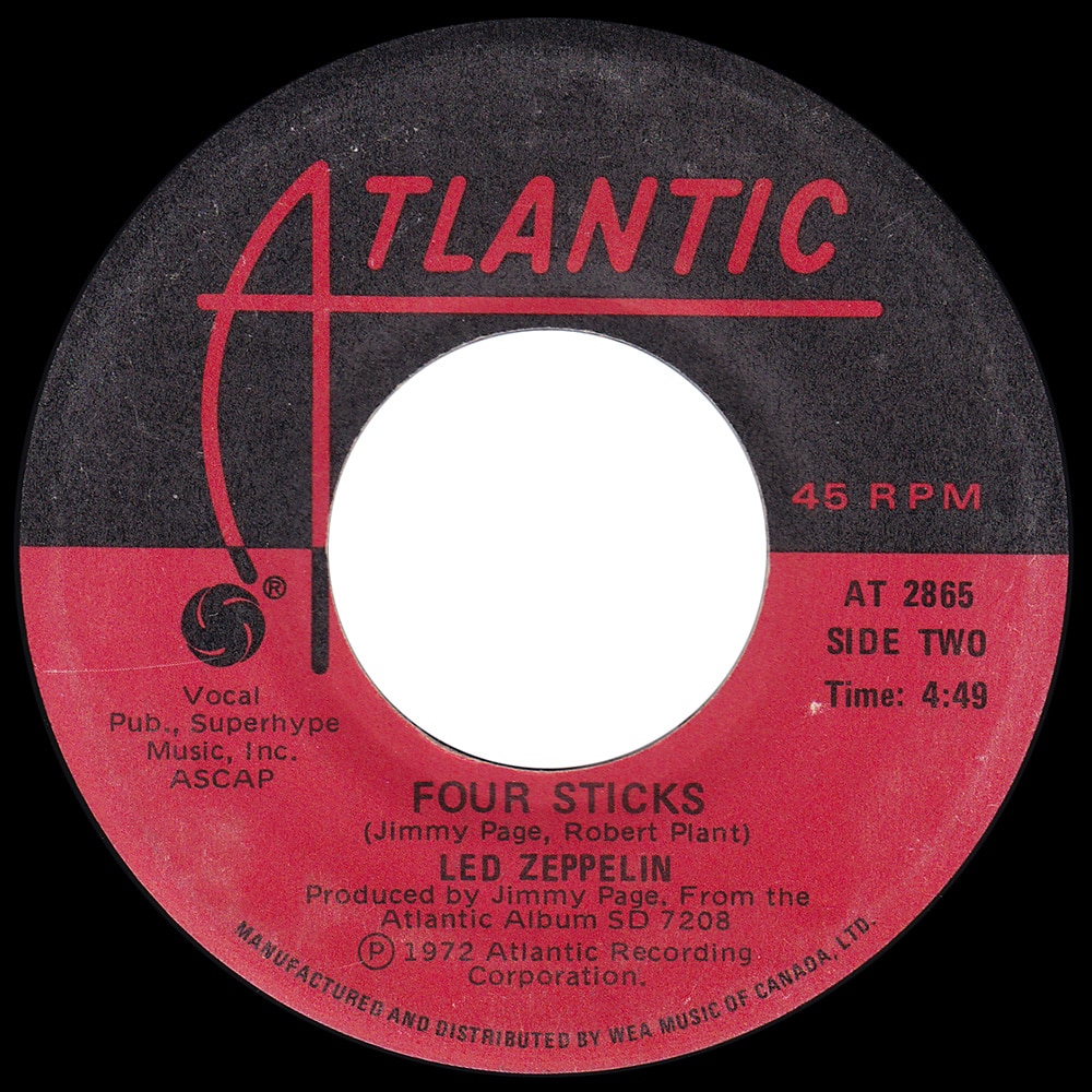 Single <br>Canada (AT 2865) <br>Rock and Roll / Four Sticks (#2) - Image 2