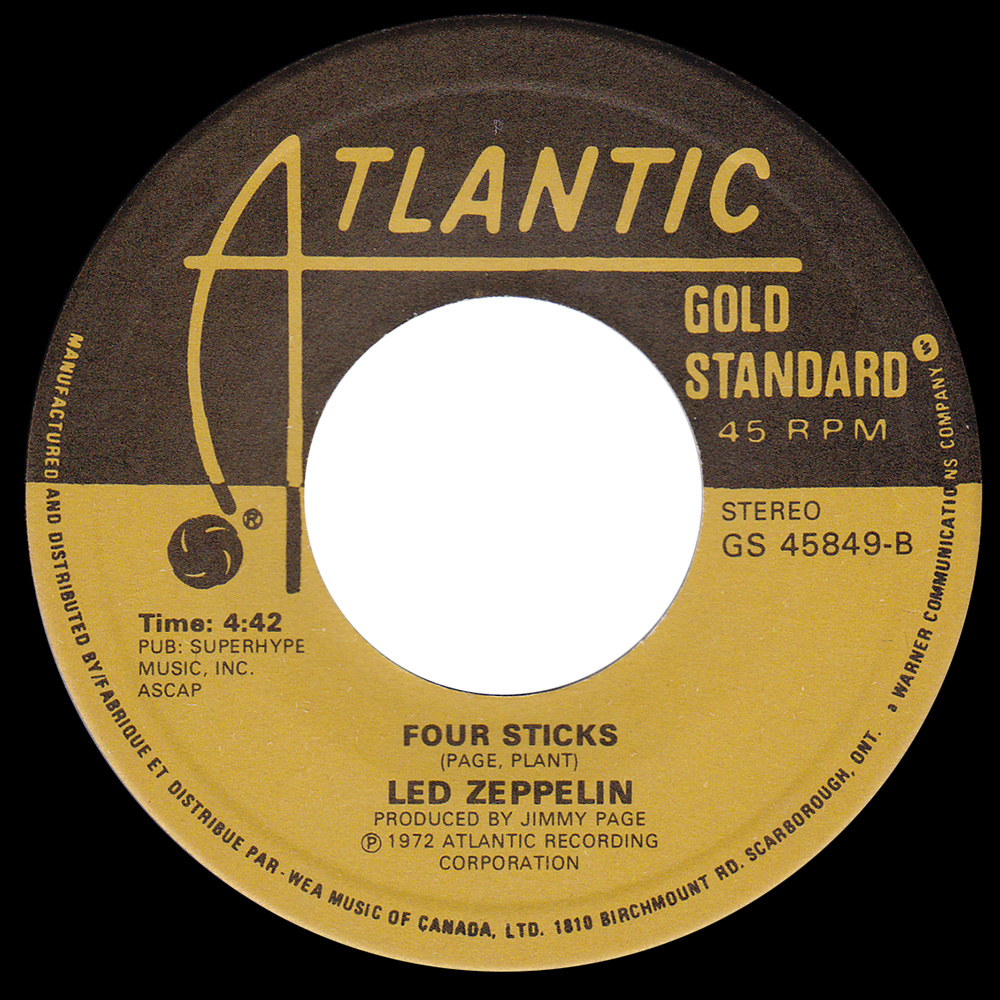 Single <br>Canada (GS 45849) <br>Rock and Roll / Four Sticks (#1) - Image 2