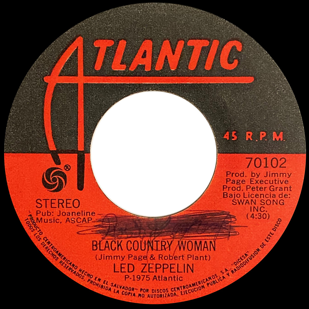Single <br>El Salvador (70102) <br>Trampled Under Foot / Black Country Woman (Promo) - Image 4