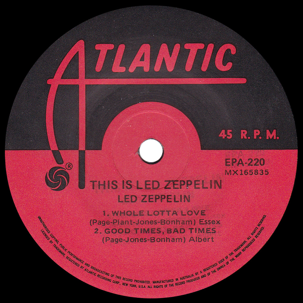 Single <br>Australia (EPA-220) <br>This is Led Zeppelin (#3) - Image 3