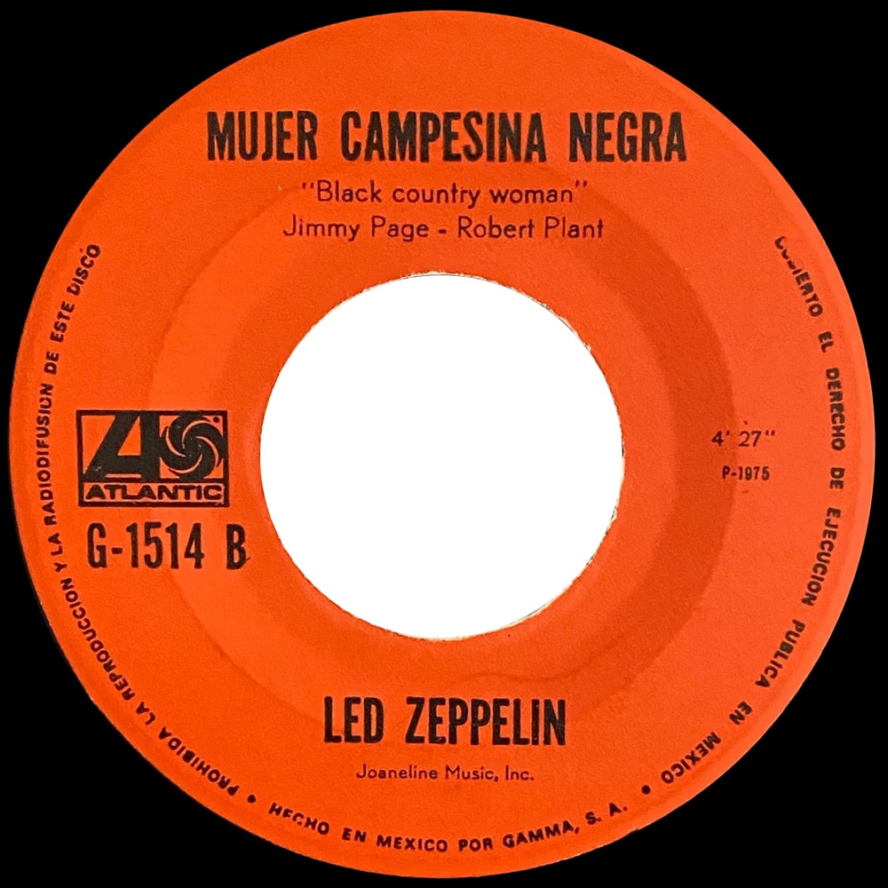 Single <br>Mexico (G-1514) <br>Trampled Under Foot / Black Country Woman (Promo #1) - Image 4