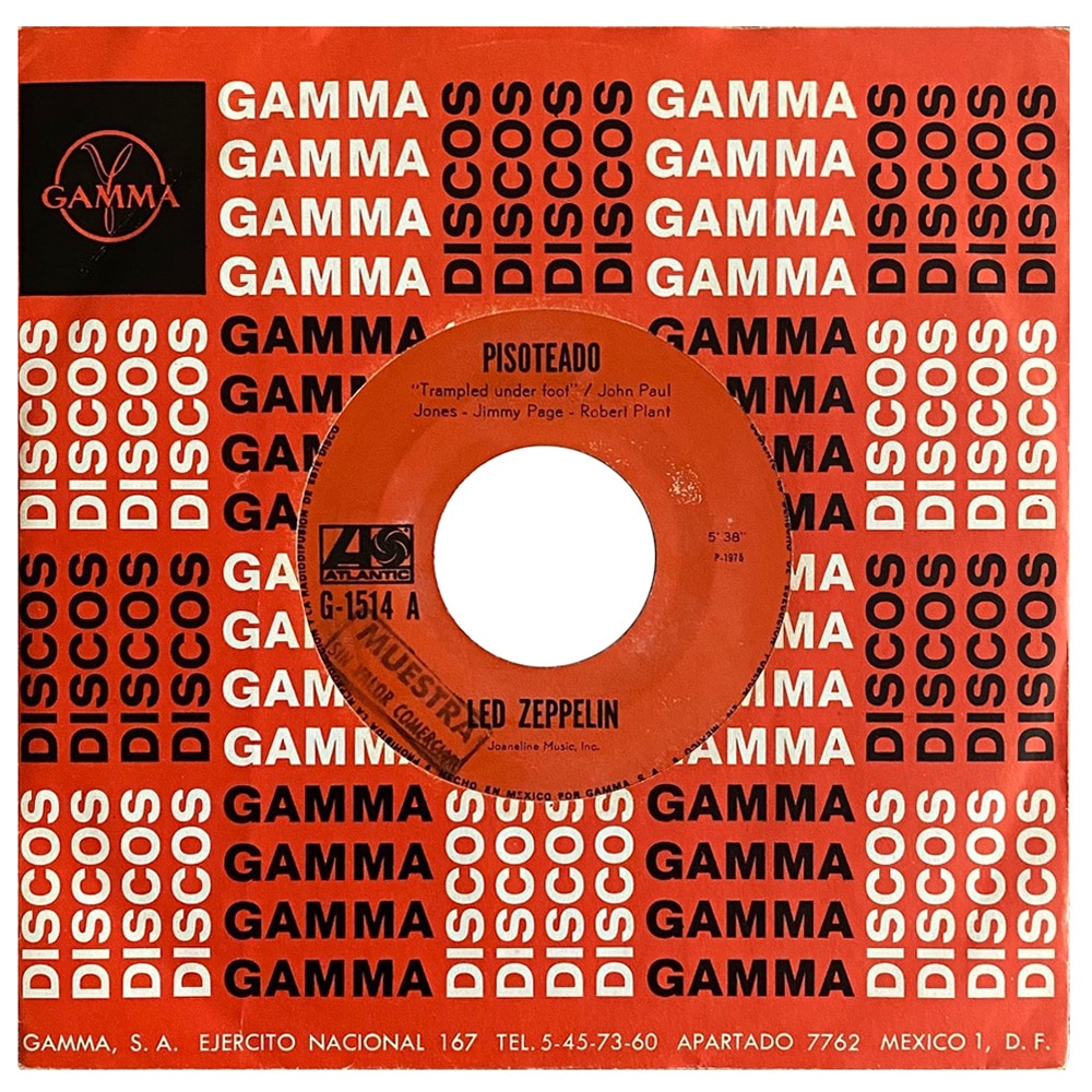 Single <br>Mexico (G-1514) <br>Trampled Under Foot / Black Country Woman (Promo #1)