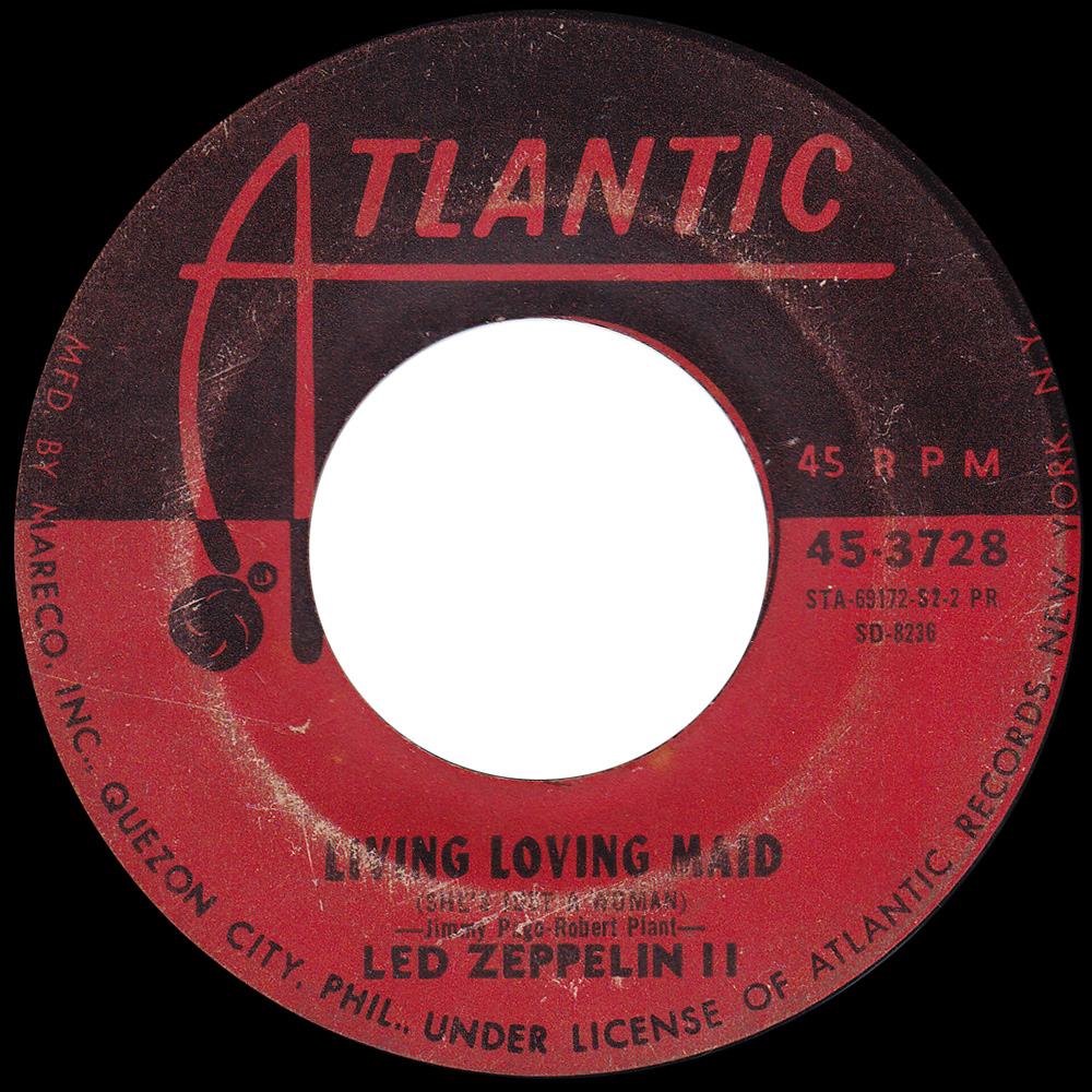 Single <br>Philippines (45-3728) <br>Whole Lotta Love / Living Loving Maid (#1) - Image 2