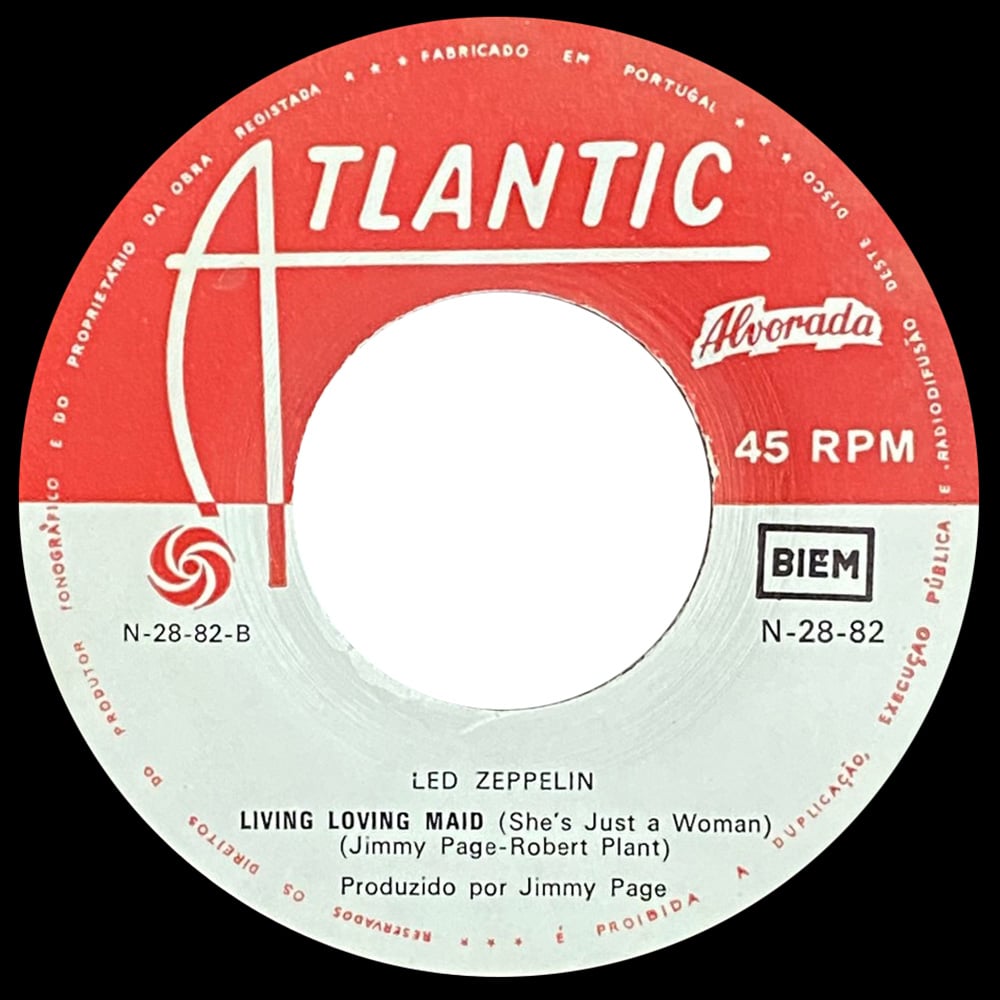 Single <br>Portugal (N-28-82) <br>Whole Lotta Love / Living Loving Maid (#6) - Image 4
