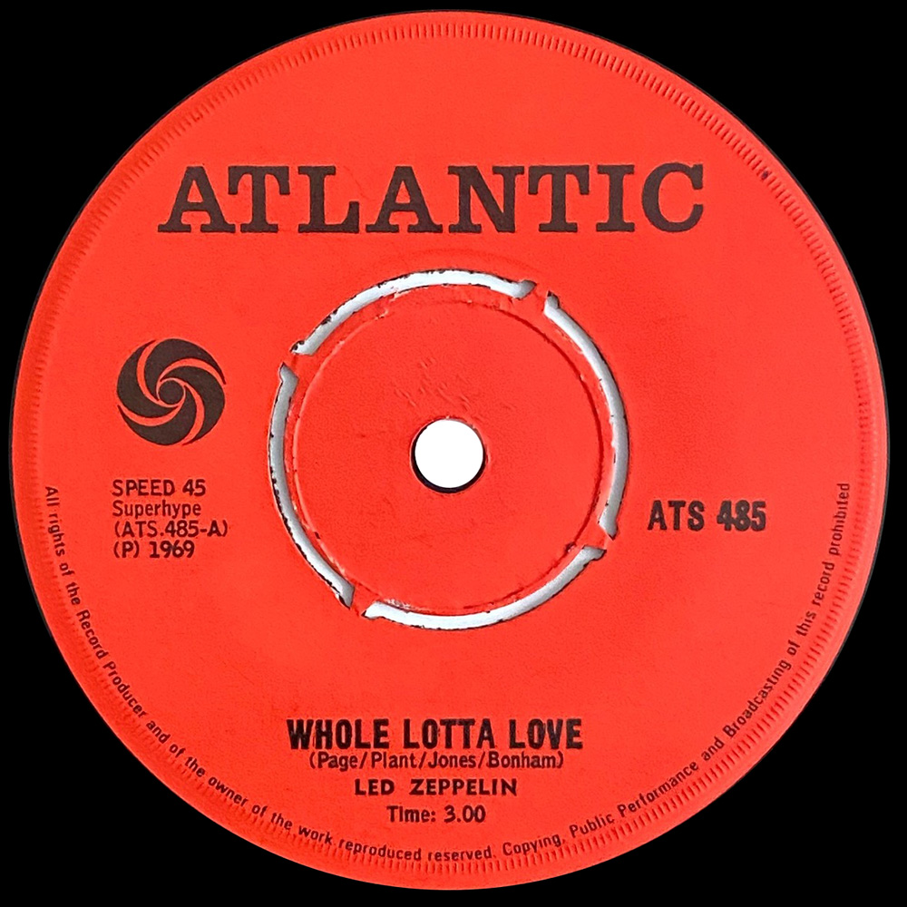 Single <br>South Africa (ATS 485) <br>Whole Lotta Love / Living Loving Maid (#1) - Image 2