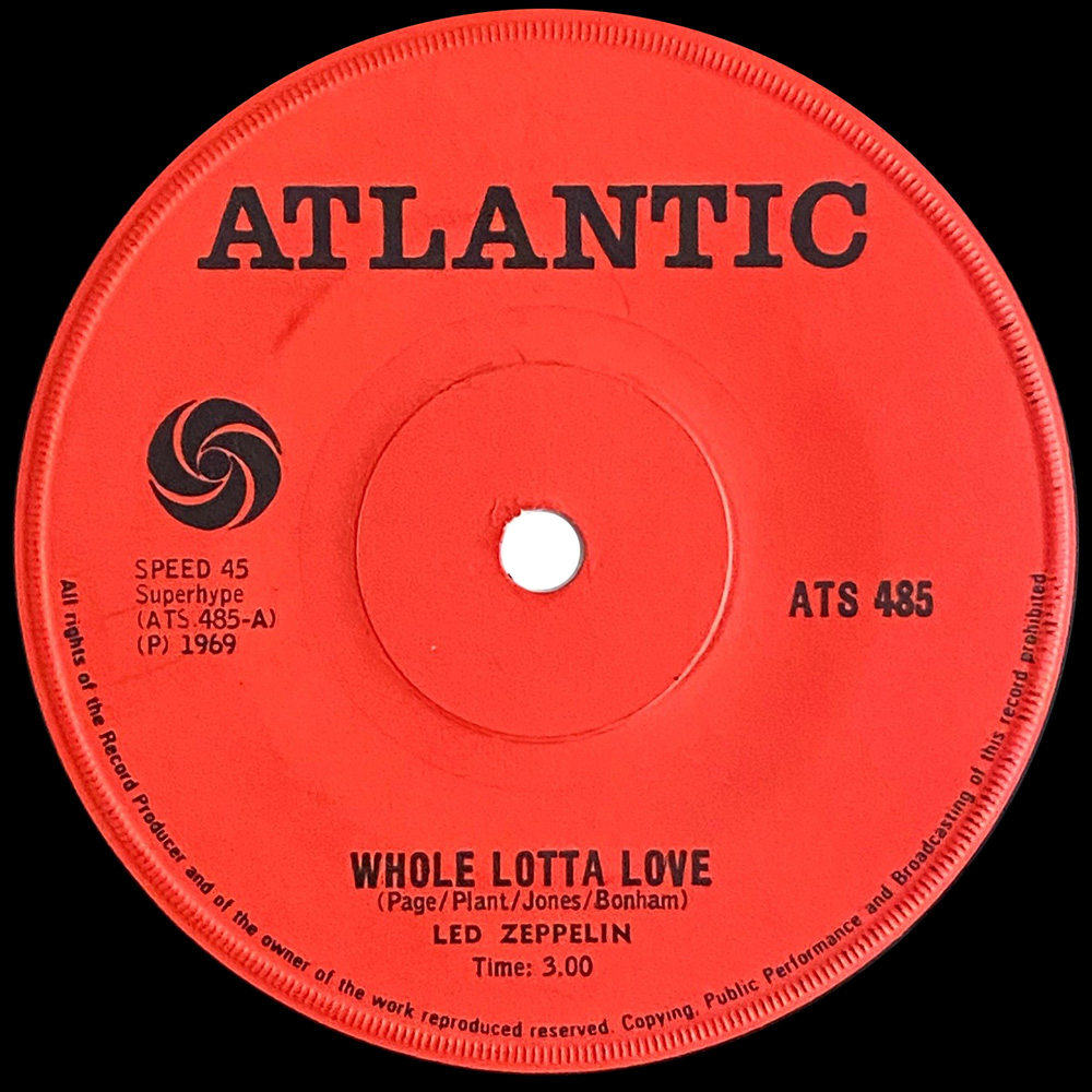 Single <br>South Africa (ATS 485) <br>Whole Lotta Love / Living Loving Maid (#2) - Image 2