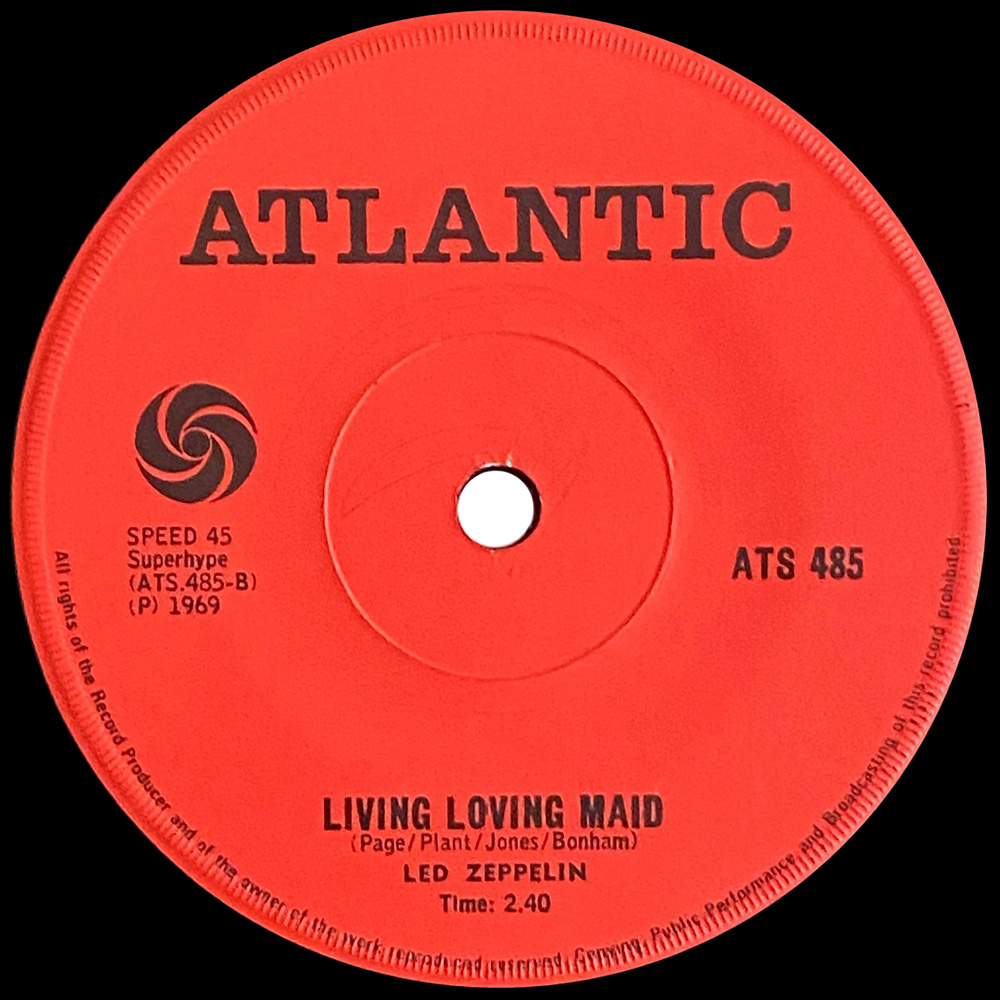 Single <br>South Africa (ATS 485) <br>Whole Lotta Love / Living Loving Maid (#2) - Image 3
