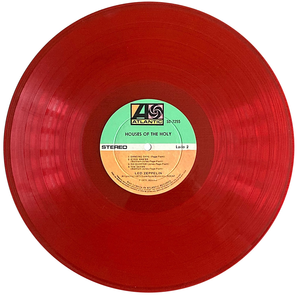LP <br>Houses of the Holy <br>El Salvador, Colored Vinyl (SD-7255) - Image 7
