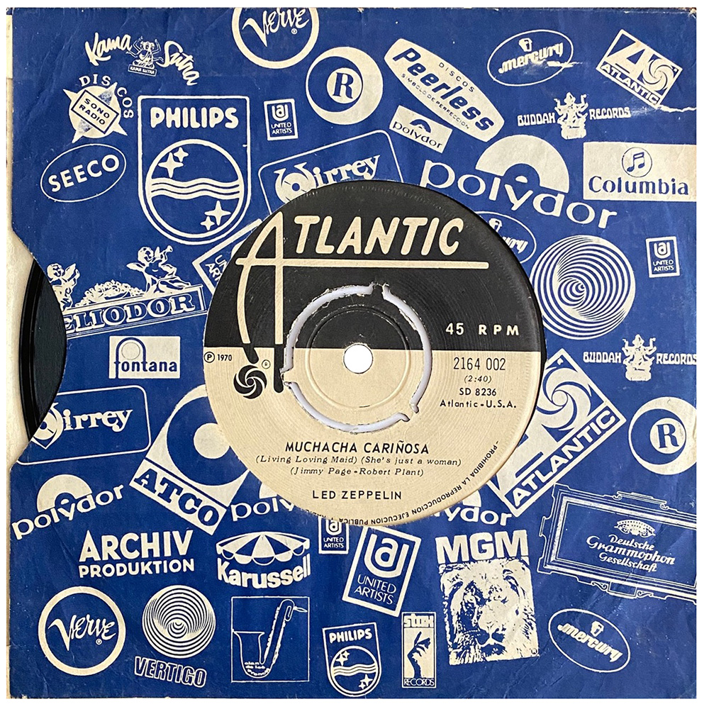 Single <br>Chile (2164 002) <br>Whole Lotta Love / Living Loving Maid (#2) - Image 2
