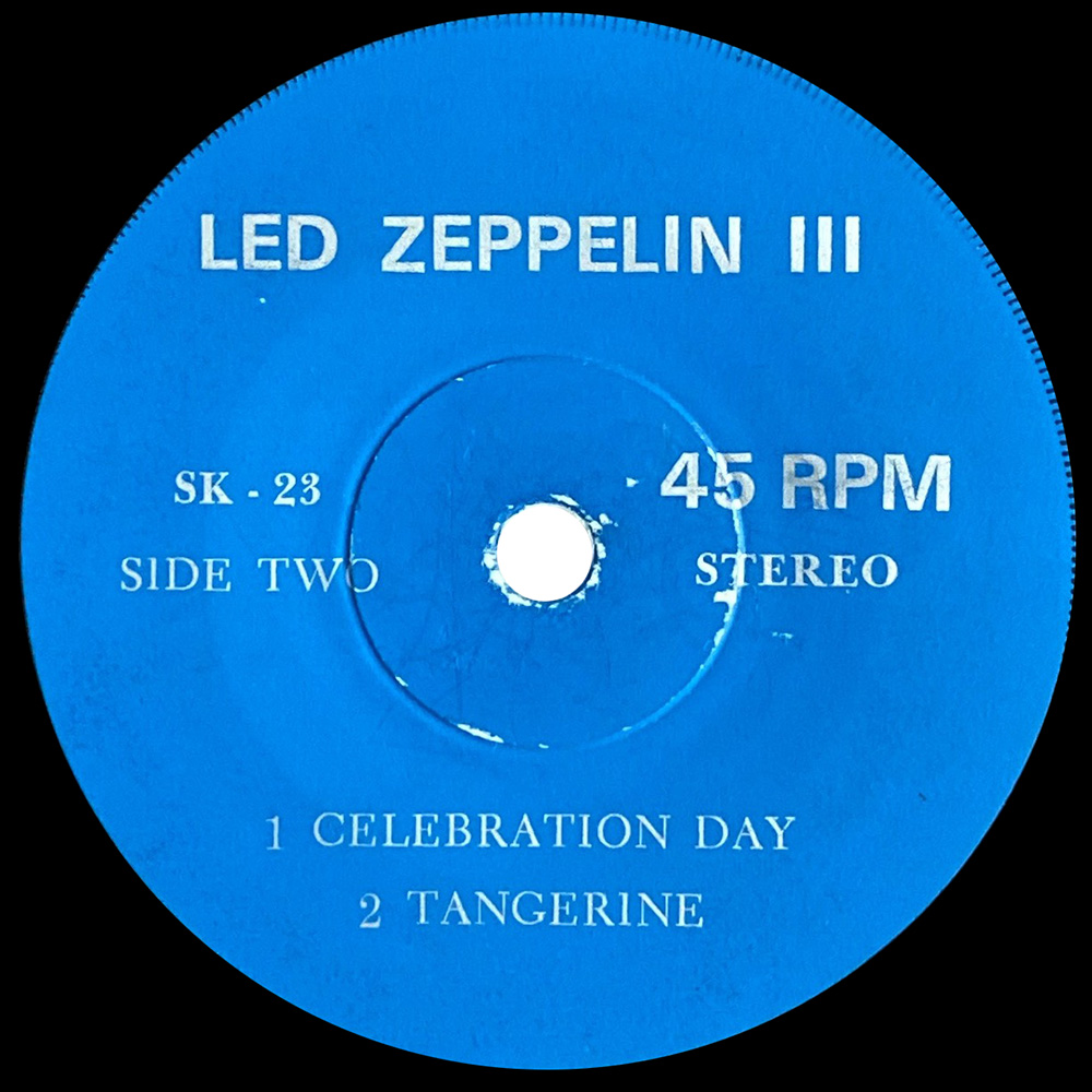 Single <br>Indonesia (SK-23) <br>Immigrant Song / Out on the Tiles / Celebration Day / Tangerine - Image 4