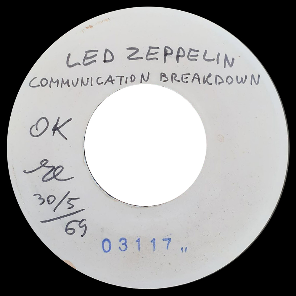 Single <br>Italy (ATL NP 03117) <br>Good Times, Bad Times / Communication Breakdown (Test Pressing) - Image 4
